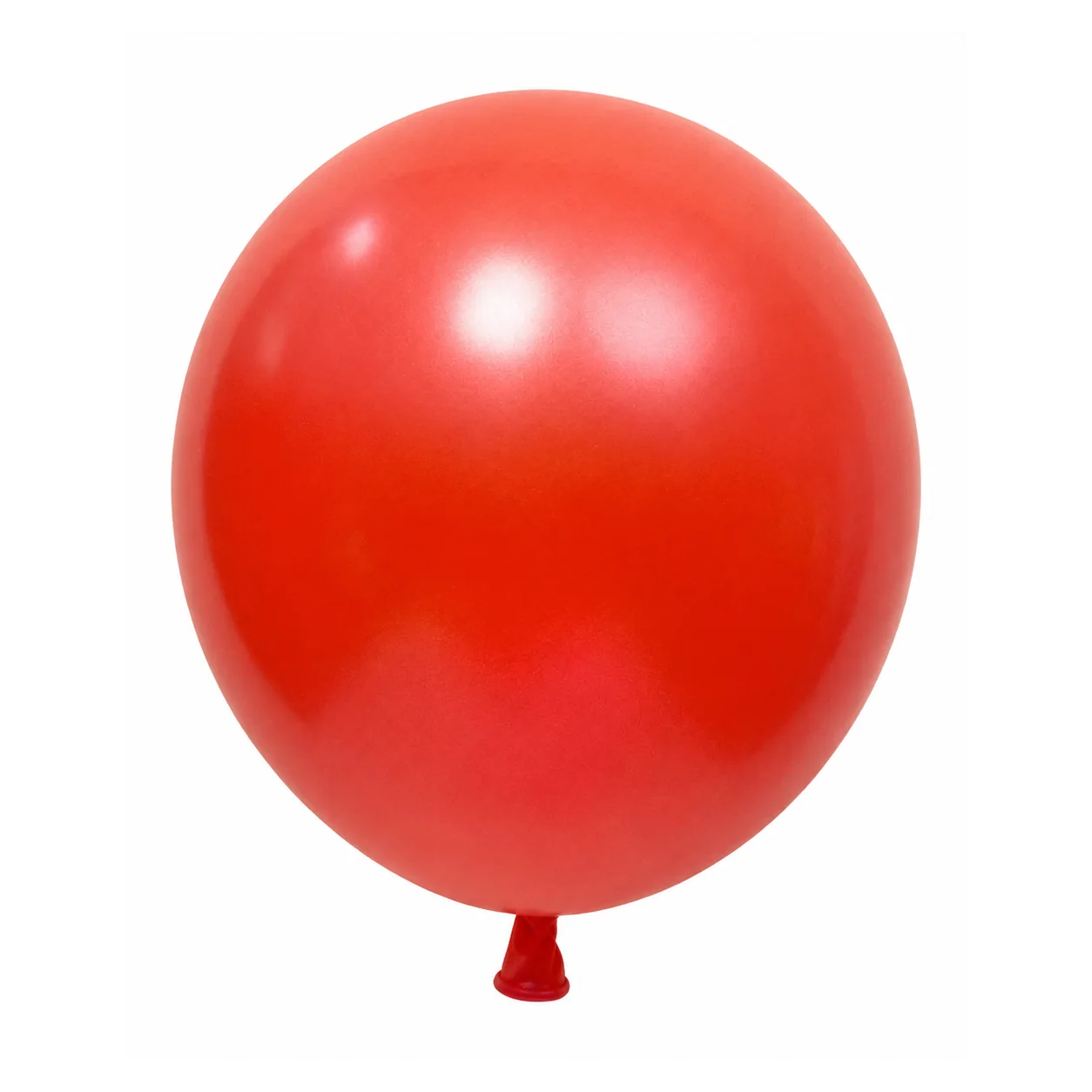 12 inch chrome red metallic balloon detail image