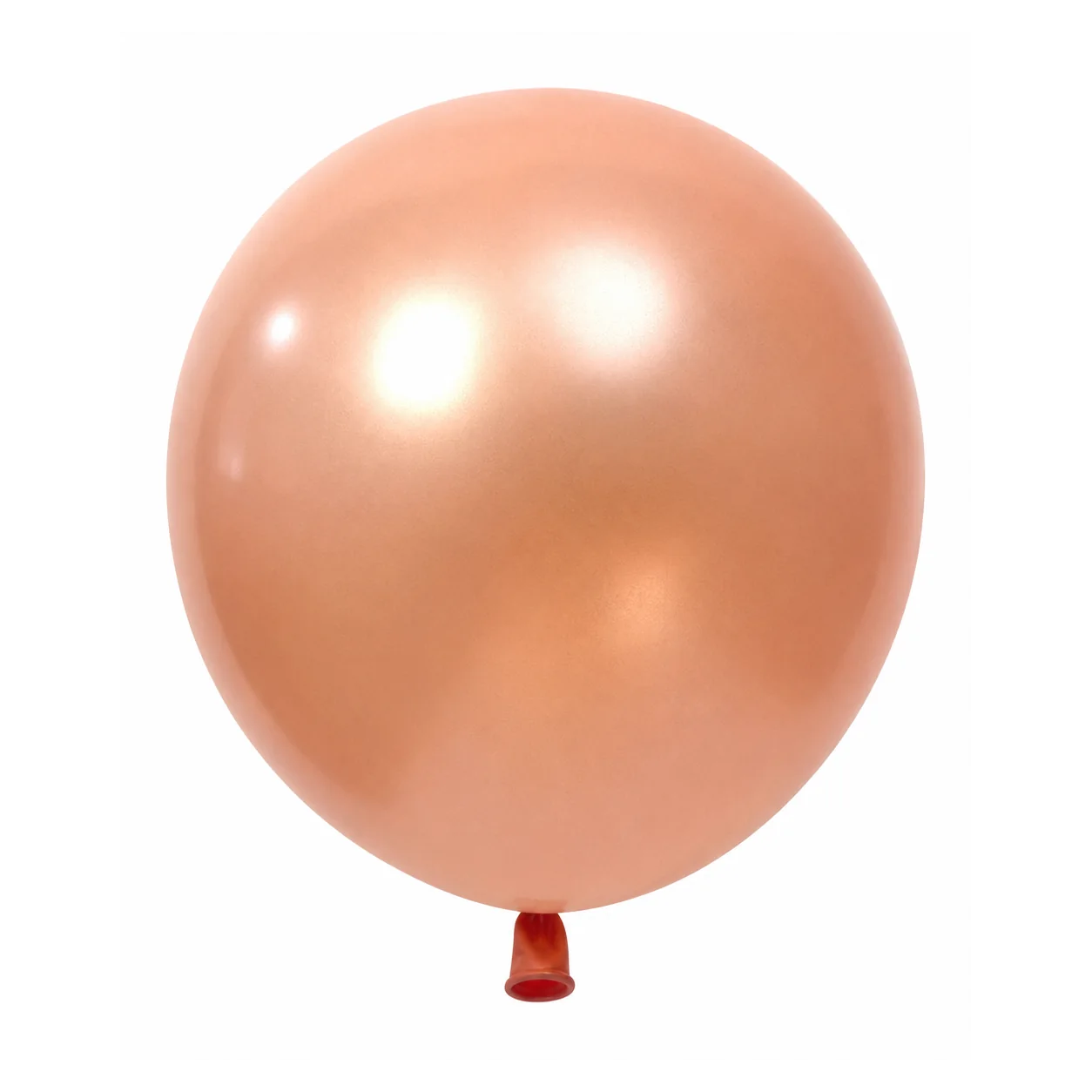 12 inch chrome rose gold metallic balloon detail image