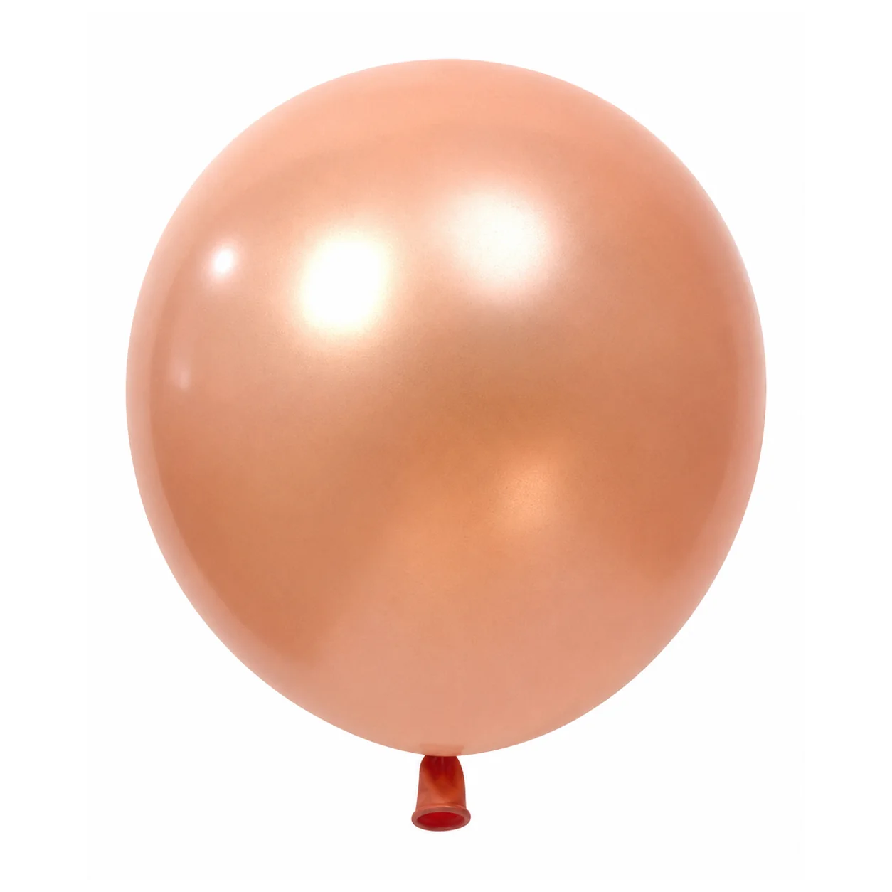 18 inch chrome rose gold metallic balloon detail image