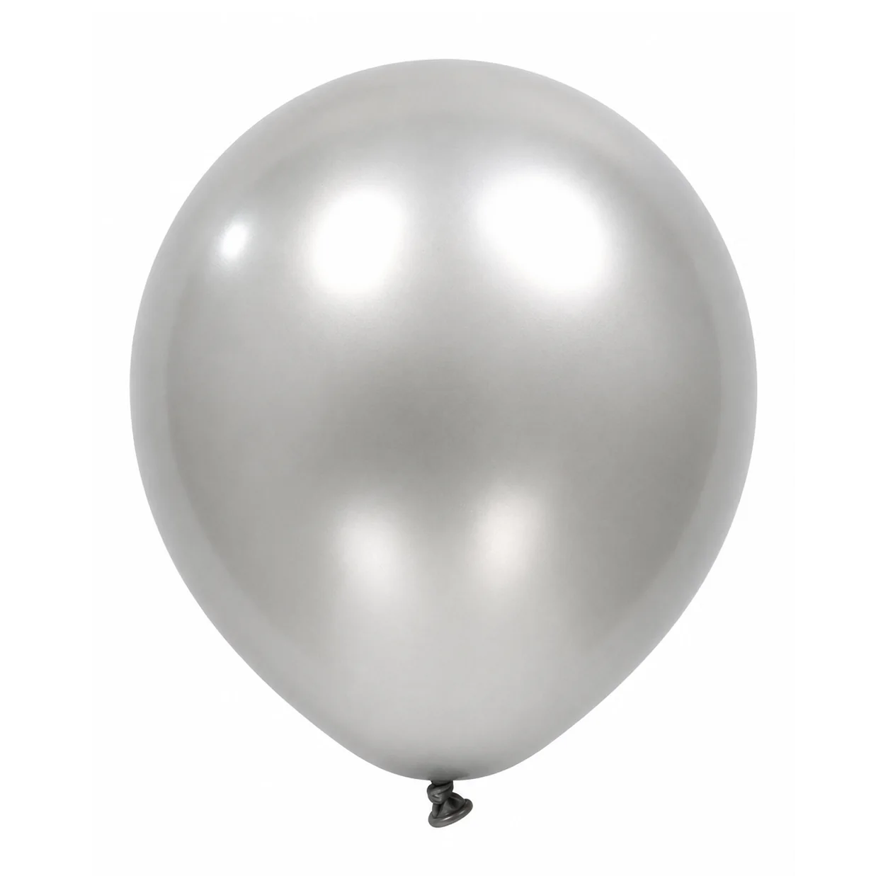 18 inch chrome silver metallic balloon detail image
