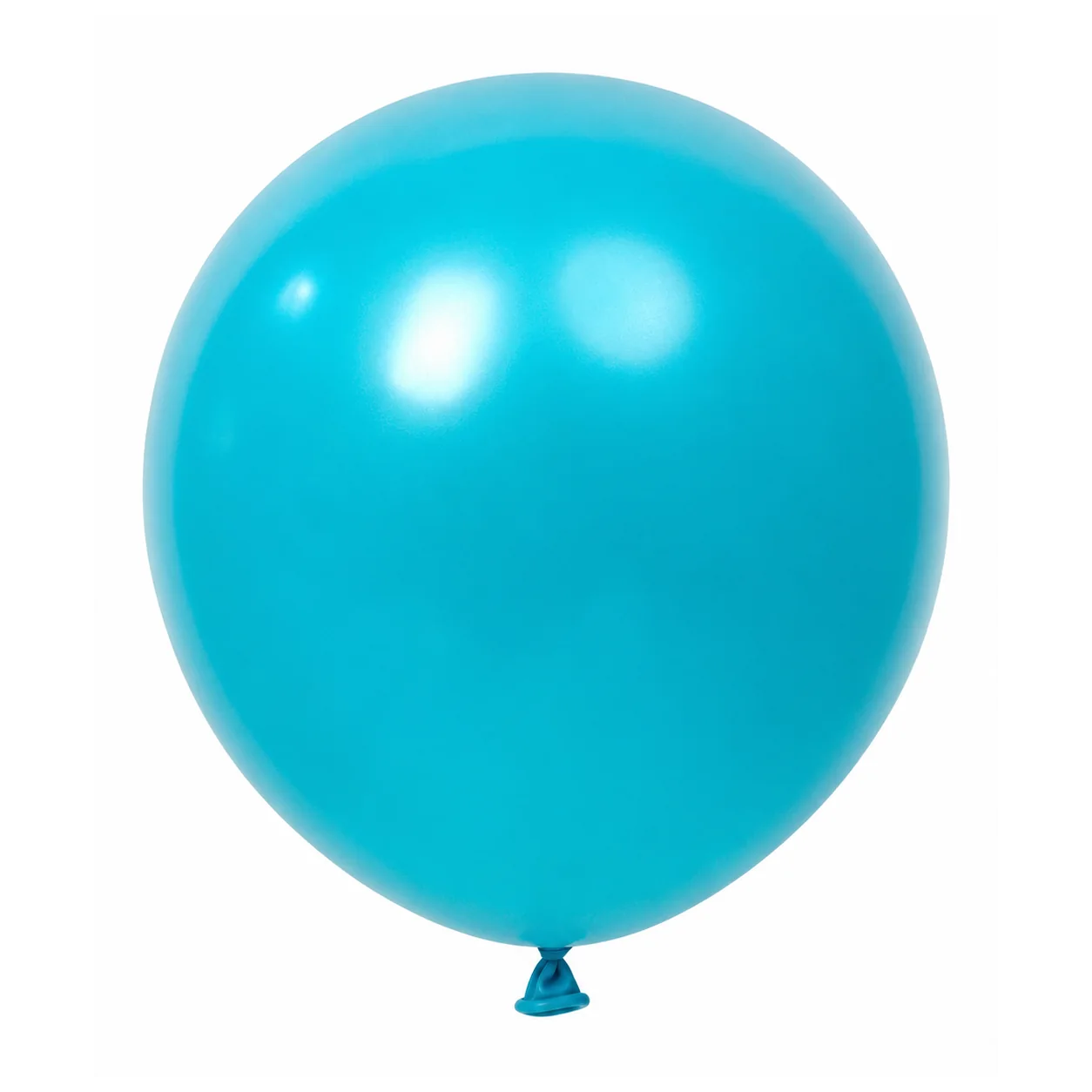 18 inch chrome sky blue metallic balloon detail image