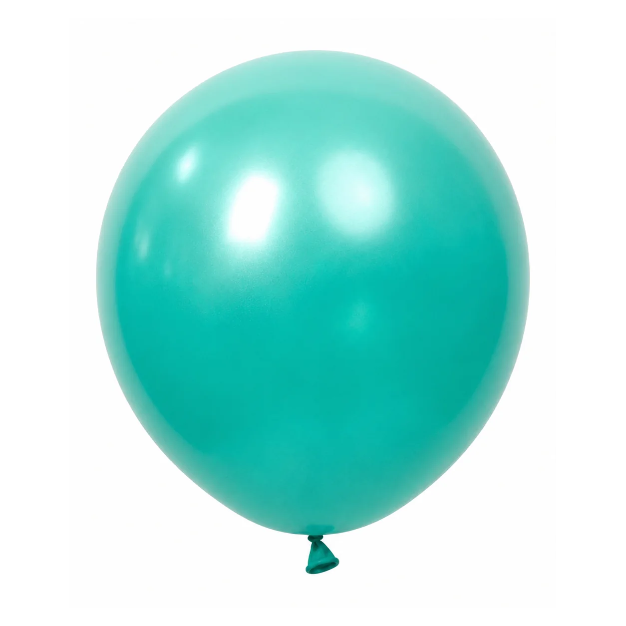 12 inch chrome tiffany blue metallic balloon detail image