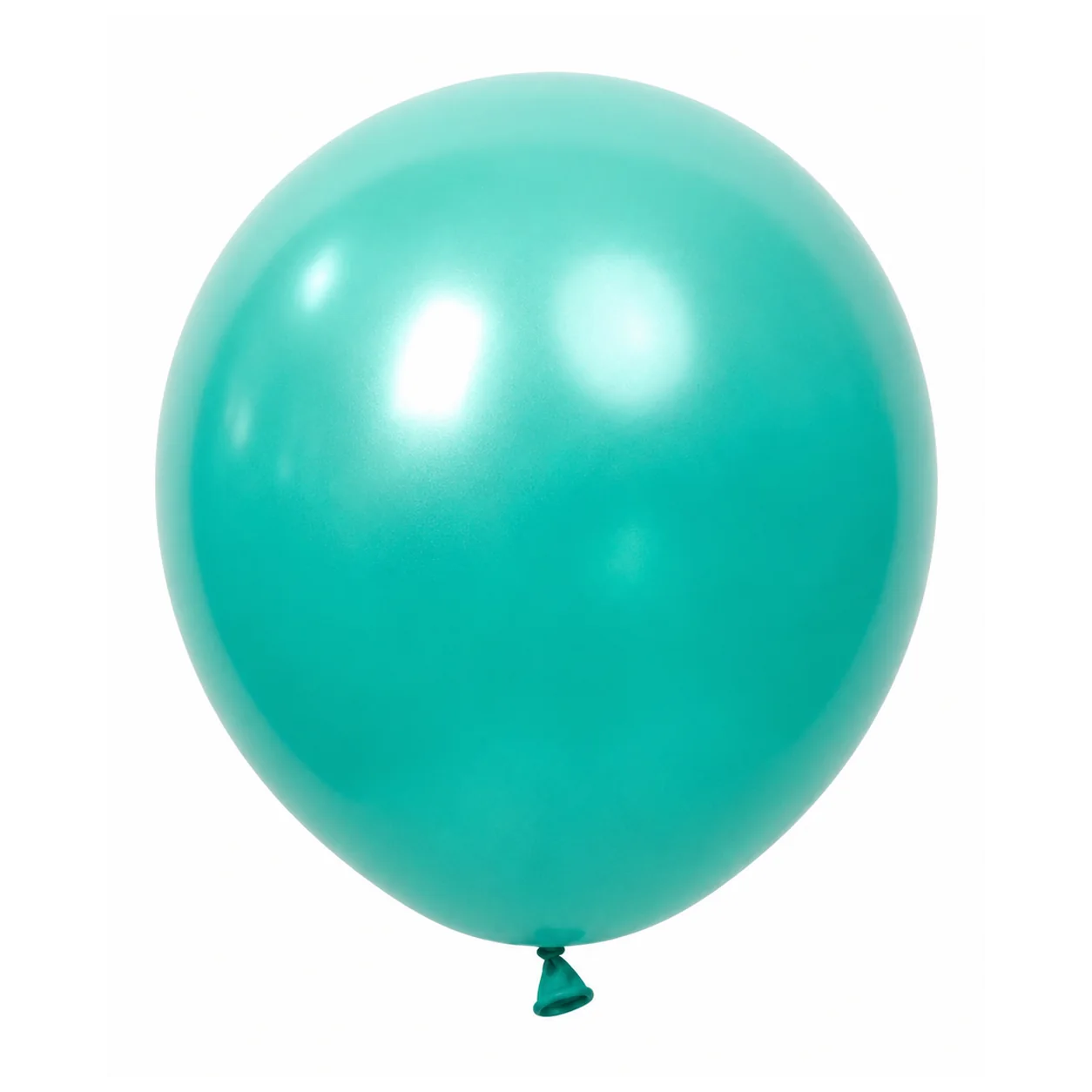 18 inch chrome tiffany blue metallic balloon detail image