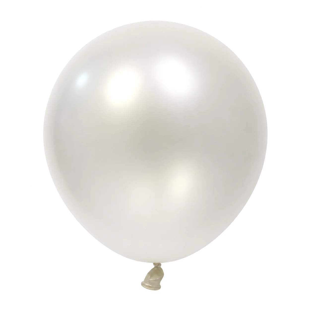 18 inch chrome white metallic balloon detail image