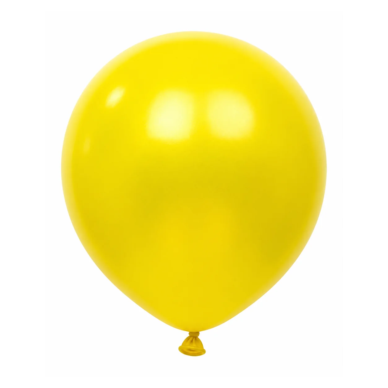12 inch chrome yellow metallic balloon detail image