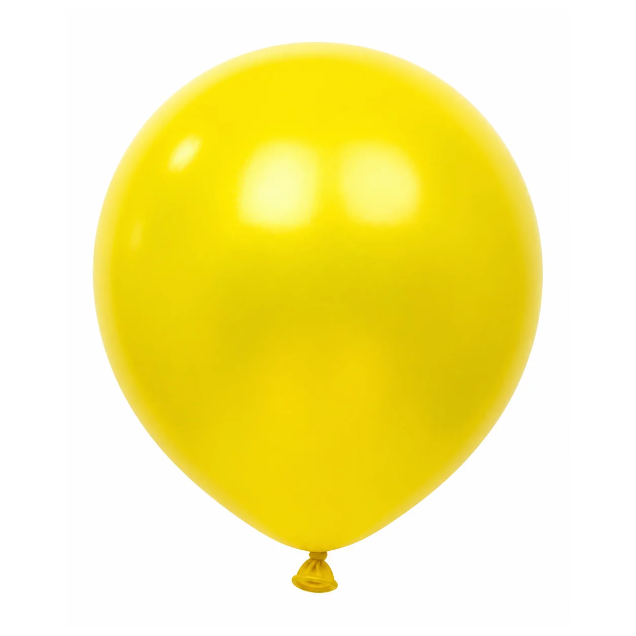 18 inch chrome yellow metallic balloon detail image