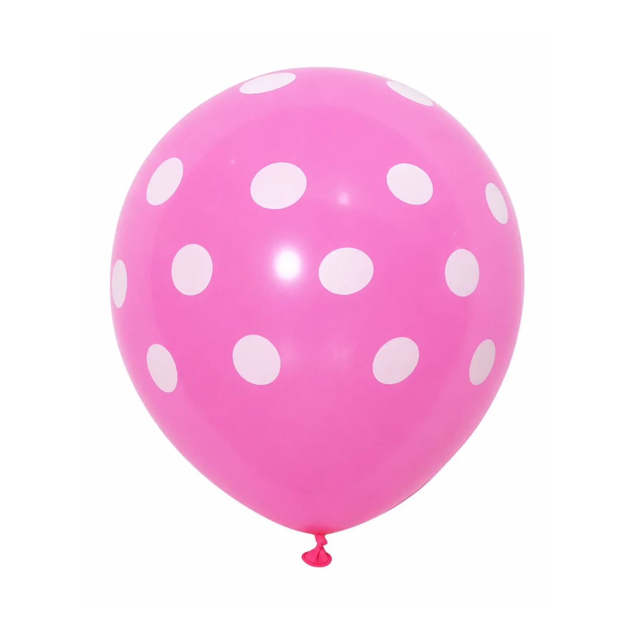 Pink With White Dots Polka Dot Balloons