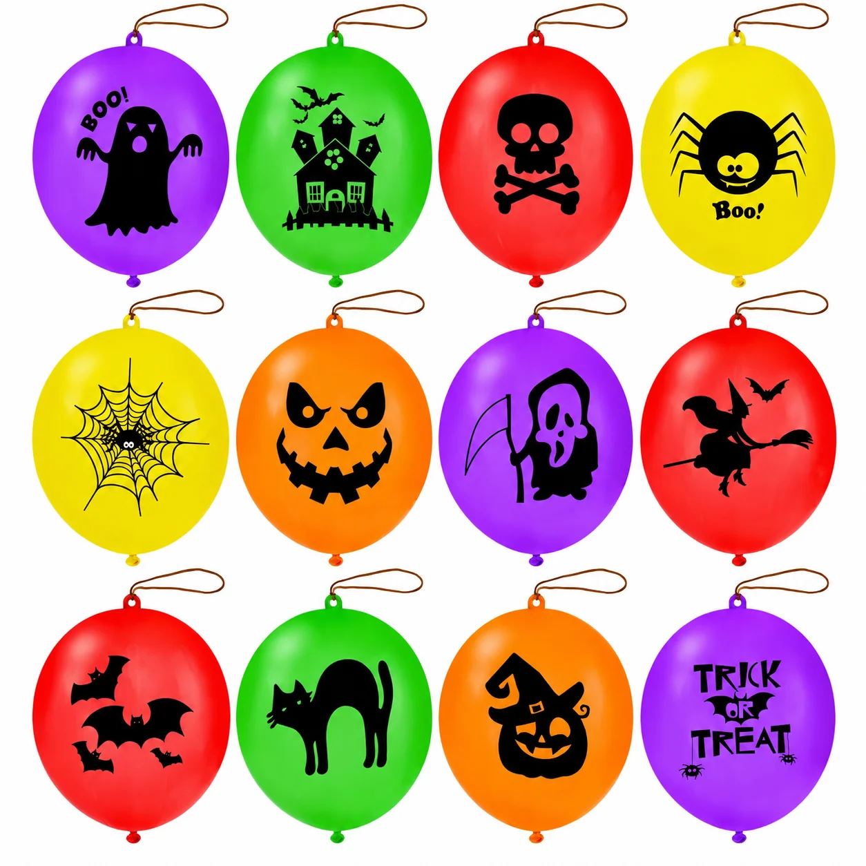 Custom printed punch balloon pattern examples