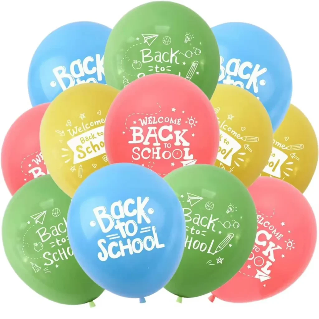 Back to School Printed Latex Balloons wholesale seasonal balloon image 1