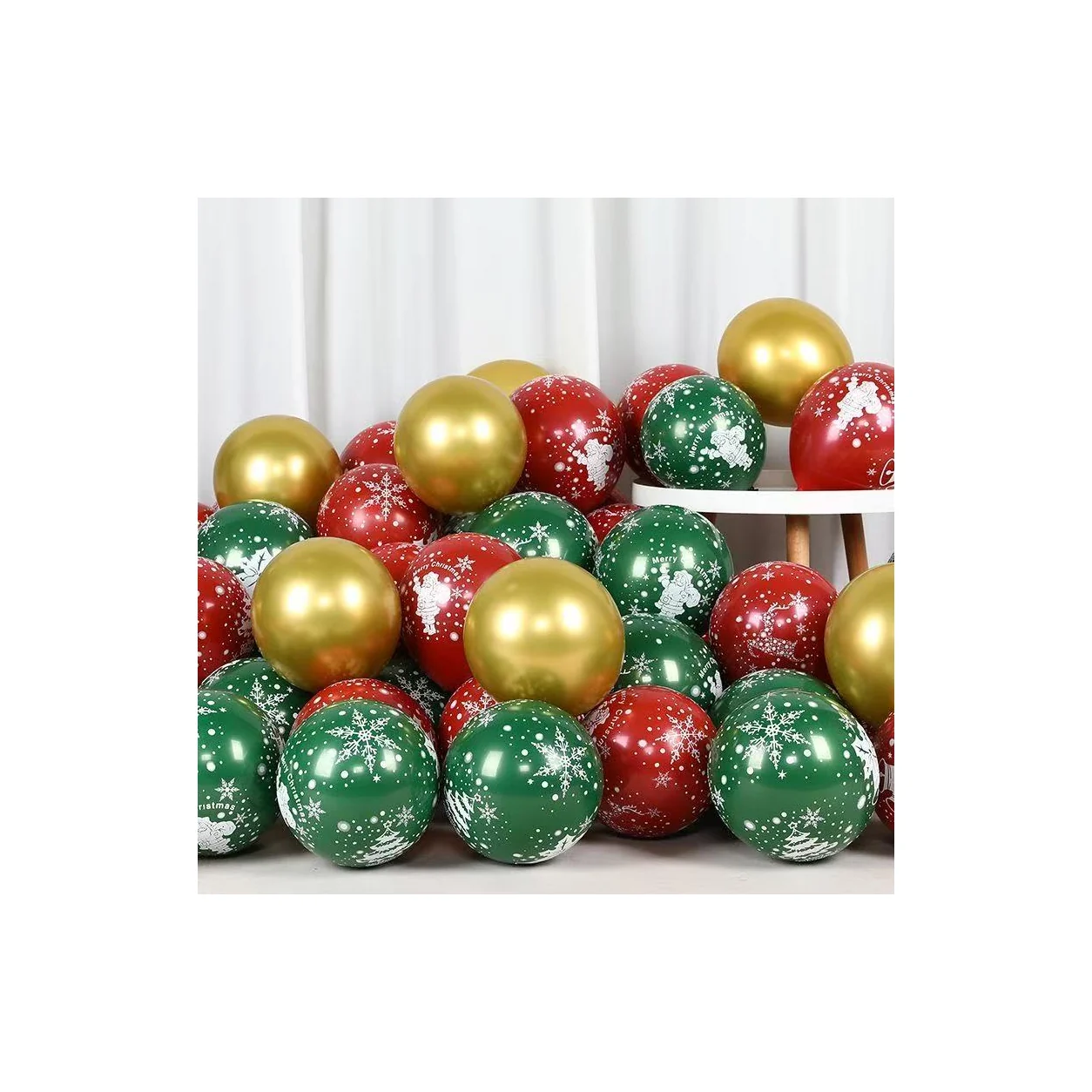 Christmas Printed Latex Balloons wholesale seasonal balloon image 2
