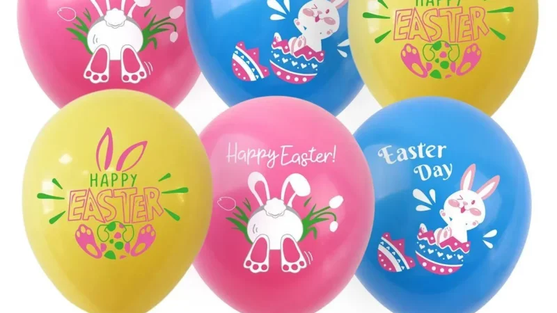 Easter Printed Latex Balloons wholesale seasonal balloon image 1