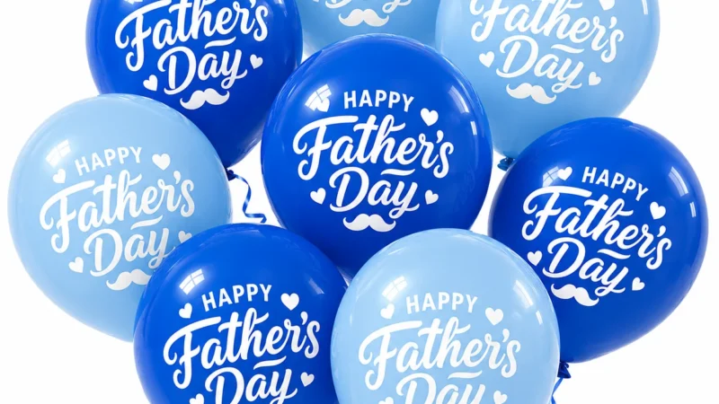 Fathers Day Printed Latex Balloons wholesale seasonal balloon image 1