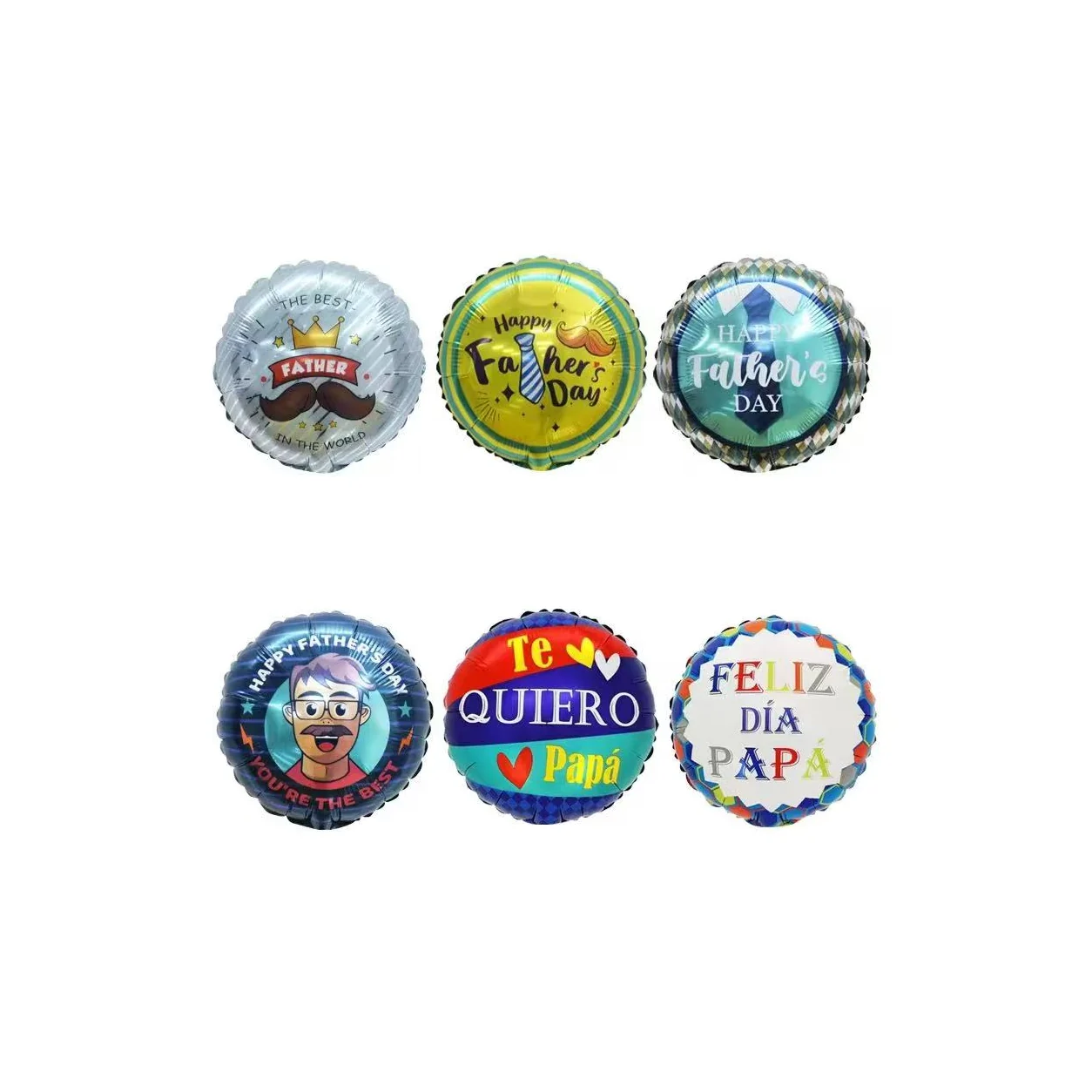 Fathers Day Round Foil Balloons