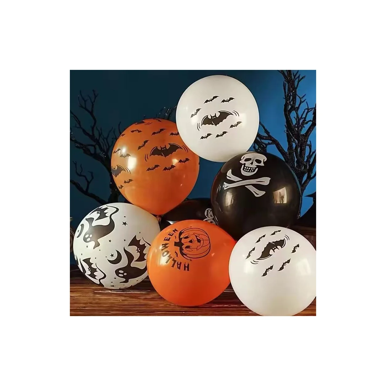 Halloween Printed Latex Balloons wholesale seasonal balloon image 2
