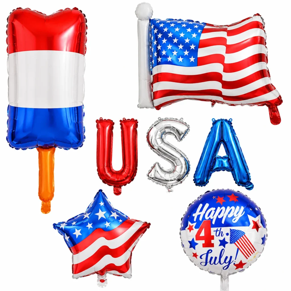 Independence Day Foil Balloons wholesale seasonal balloon image 1