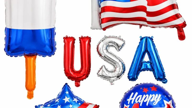 Independence Day Foil Balloons wholesale seasonal balloon image 1