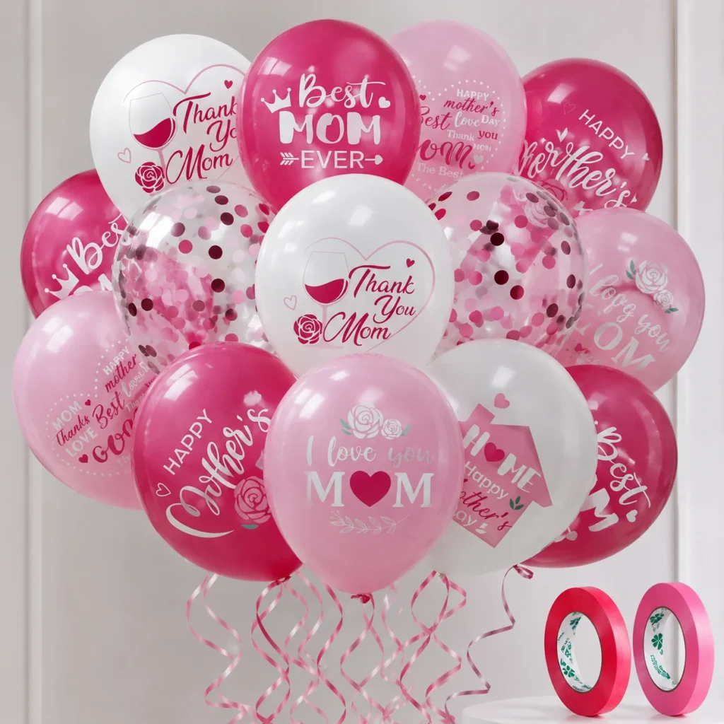 Mothers Day Printed Latex Balloons wholesale seasonal balloon image 1