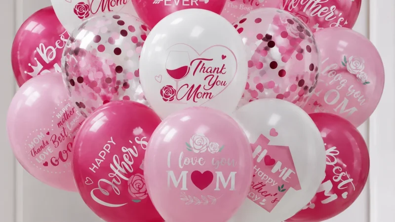 Mothers Day Printed Latex Balloons wholesale seasonal balloon image 1