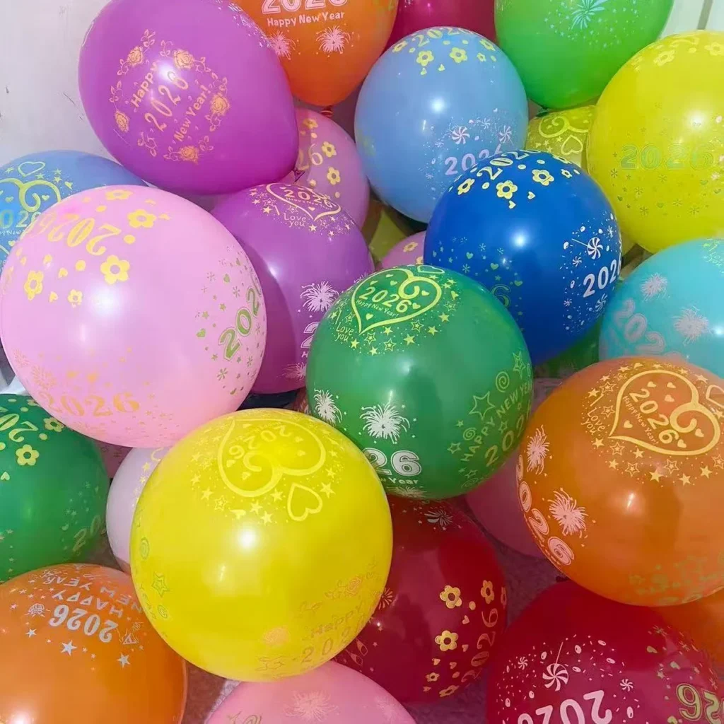 New Year Confetti Latex Balloons wholesale seasonal balloon image 1