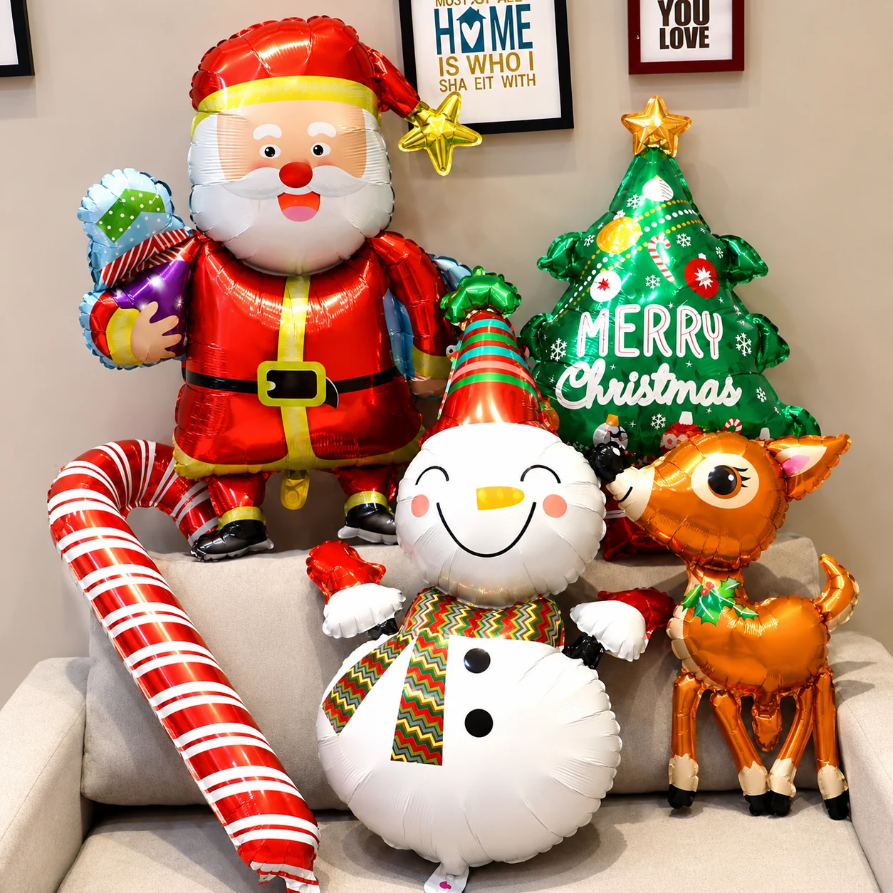 Santa Christmas Foil Balloons wholesale seasonal balloon image 2