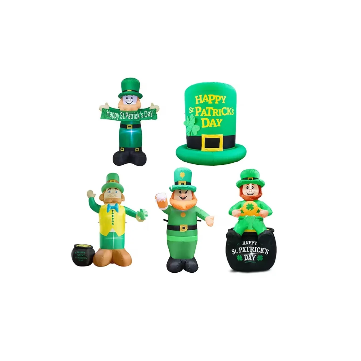 St Patricks Day Leprechaun Foil Balloons wholesale seasonal balloon image 1