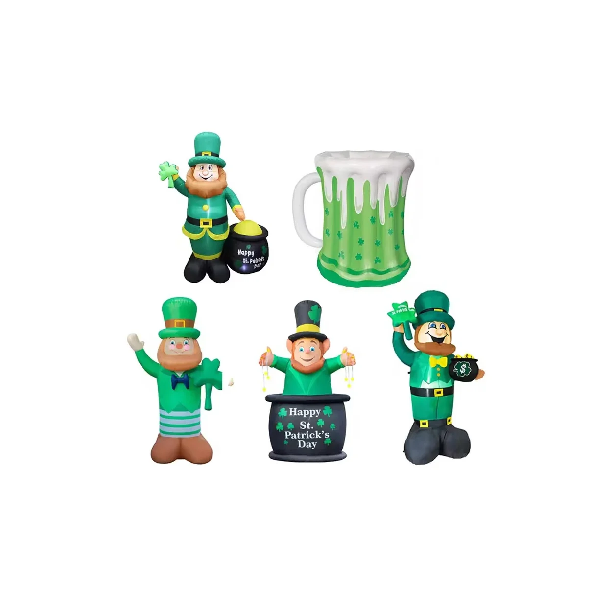 St Patricks Day Leprechaun Foil Balloons wholesale seasonal balloon image 2