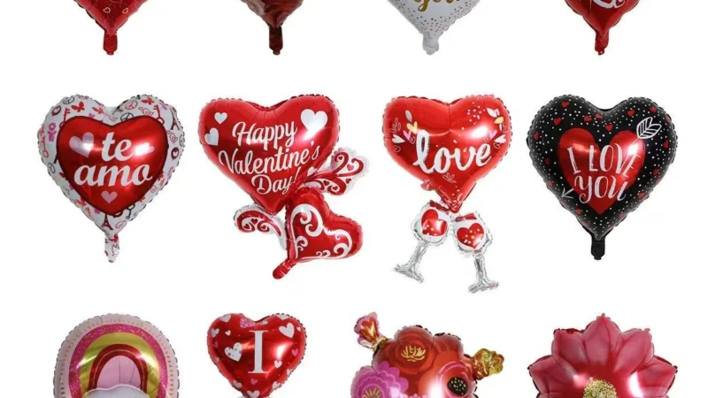 Valentines Day Heart Foil Balloons wholesale seasonal balloon image 1
