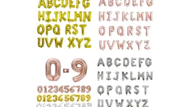 Birthday Number and Letter Foil Balloons wholesale party balloon image 1