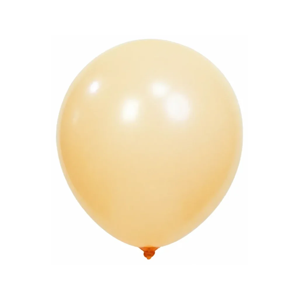 10 inch macaron pastel balloon in cream peach latex balloon