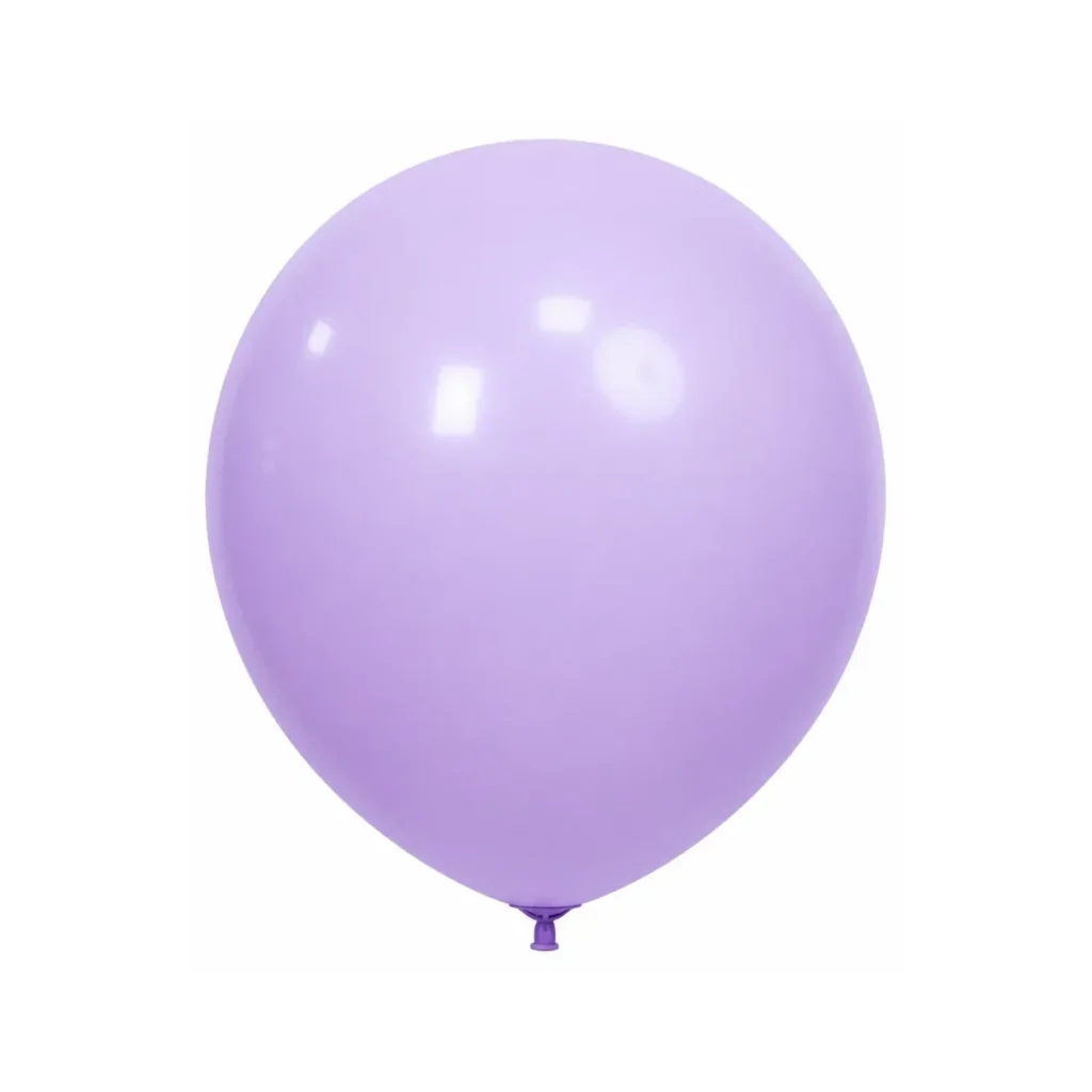 10 inch macaron pastel balloon in lavender latex balloon