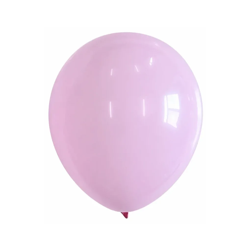 10 inch macaron pastel balloon in lilac pink latex balloon