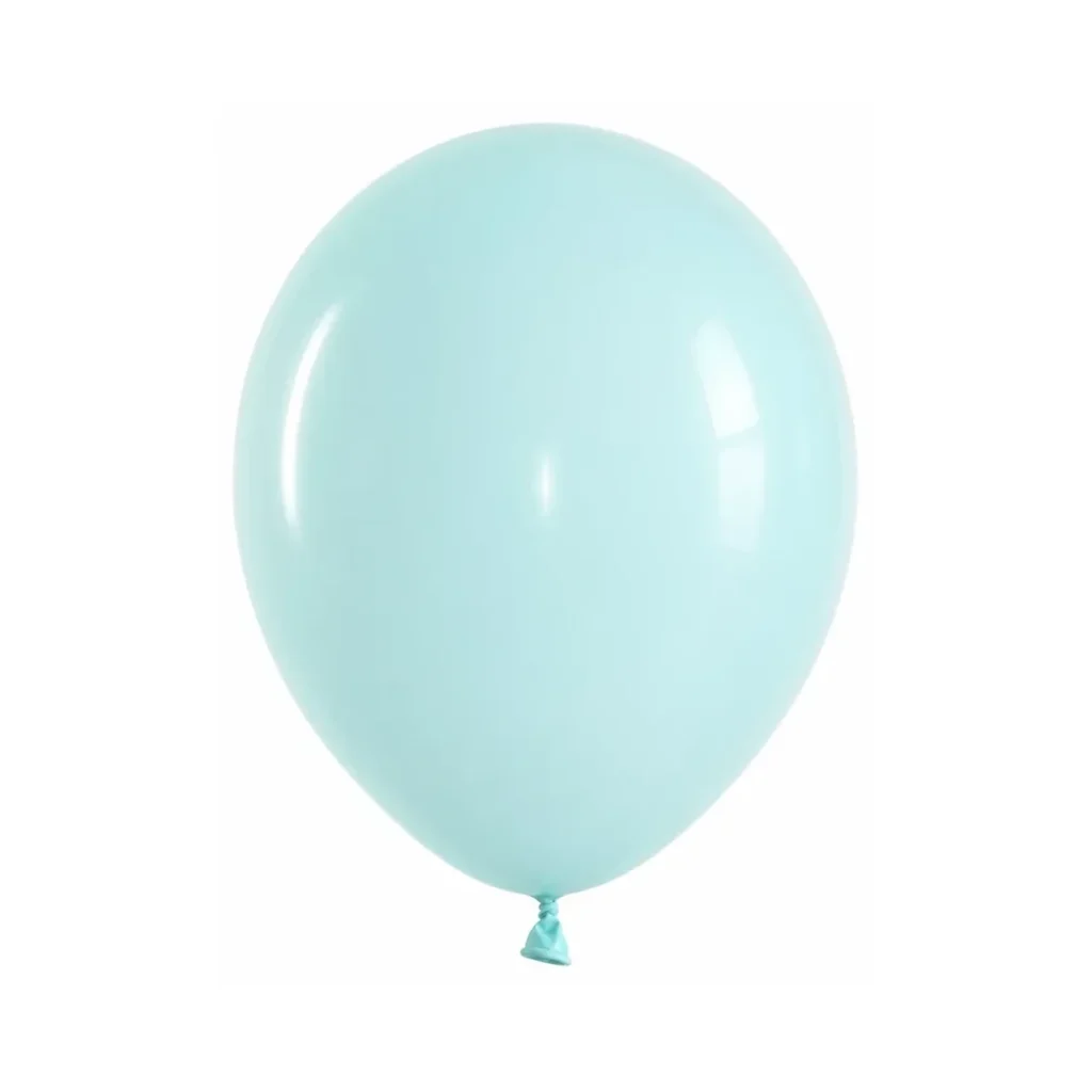 10 inch macaron pastel balloon in mint blue latex balloon