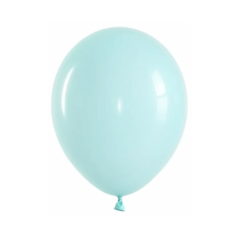 10 inch macaron pastel balloon in mint blue latex balloon