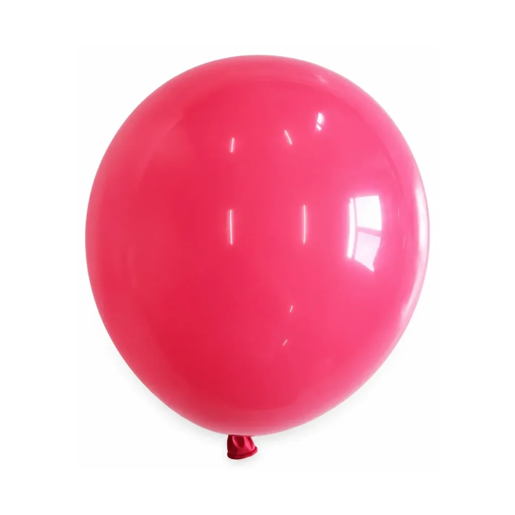 10 inch macaron pastel balloon in rose red latex balloon