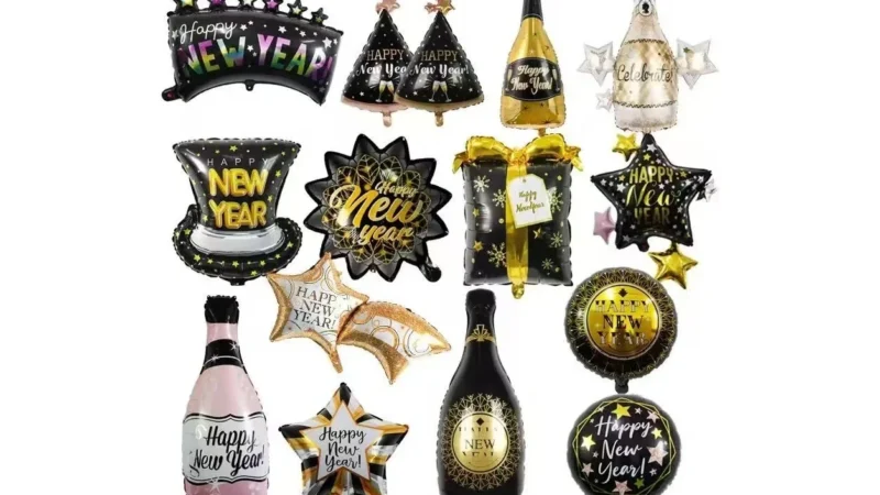 New Year Champagne Bottle Foil Balloons wholesale seasonal balloon image 1