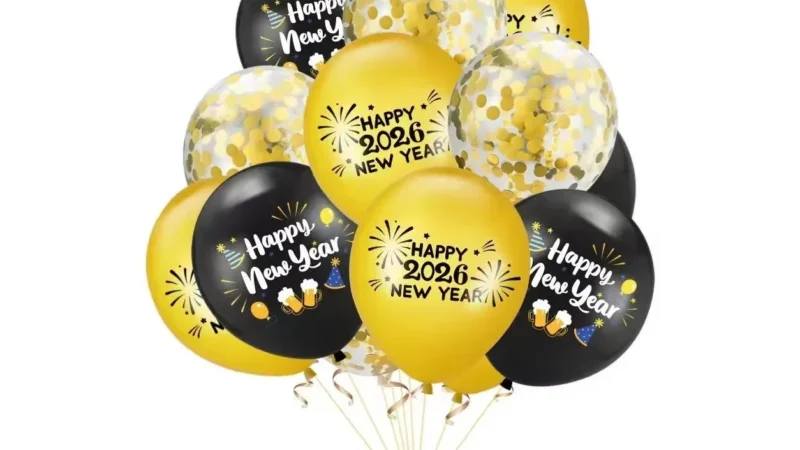 New Year Printed Latex Balloons wholesale seasonal balloon image 1