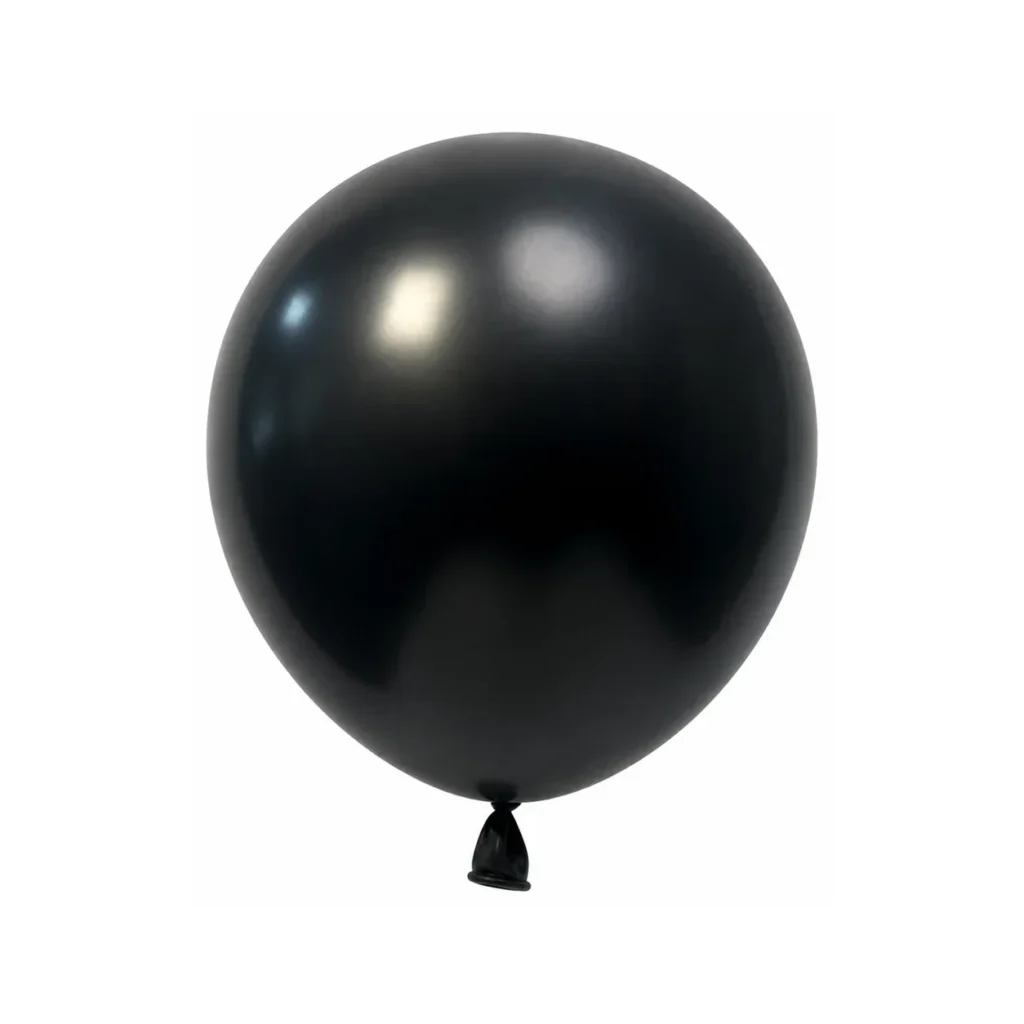 10 inch pearl black latex balloon