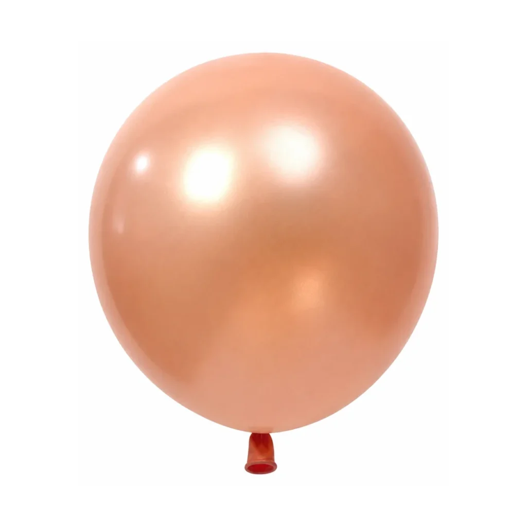 10 inch pearl rose gold latex balloon