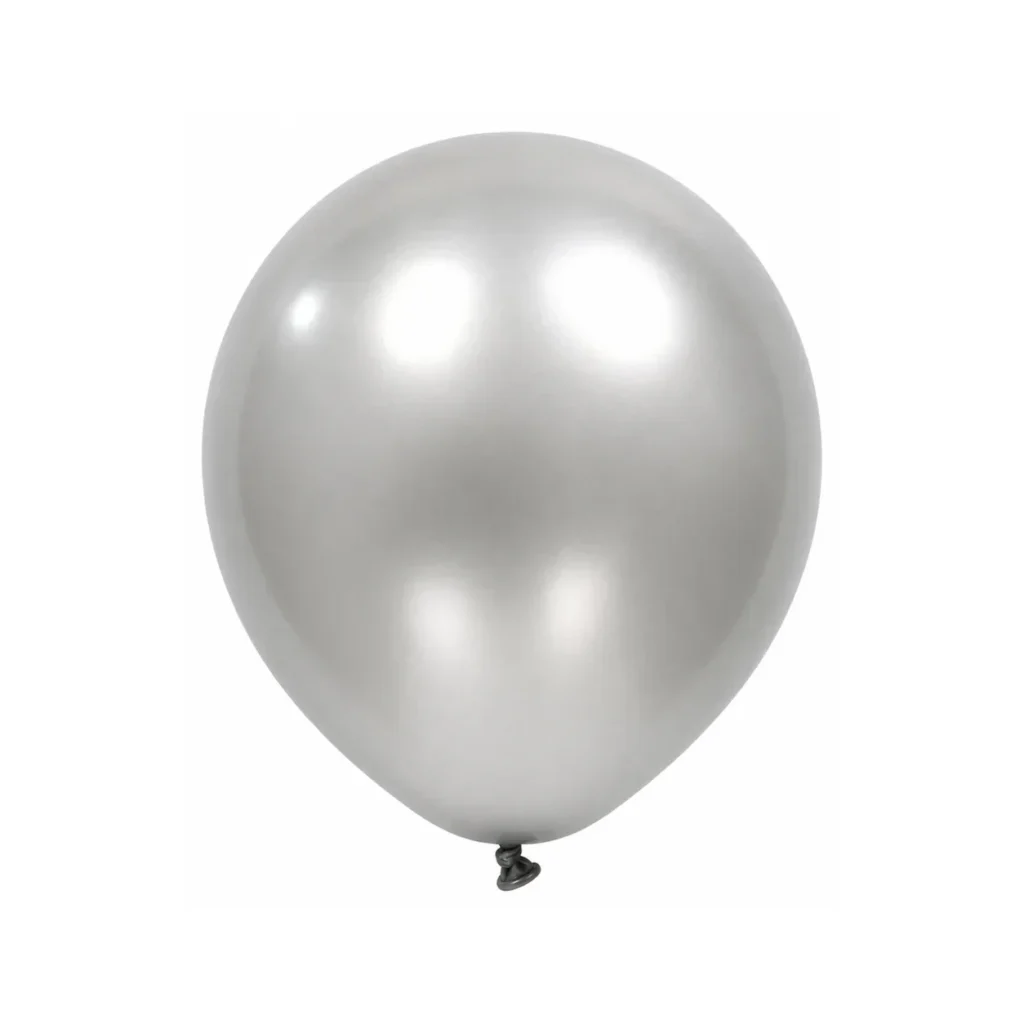 10 inch pearl silver latex balloon