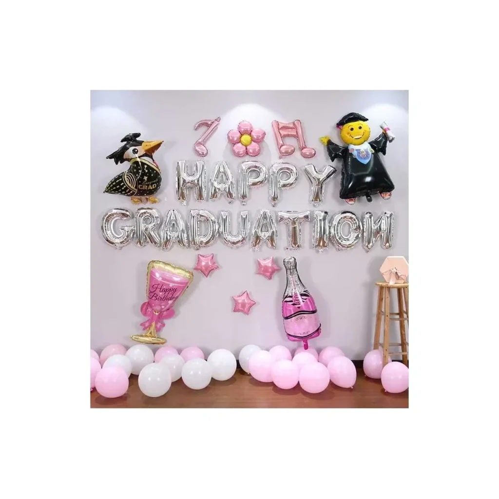 Pink Graduation Party Balloon Kit wholesale party balloon image 1