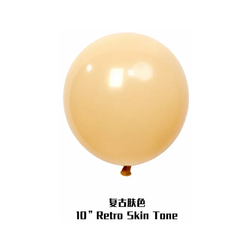 10 inch retro balloon in skin tone latex balloon