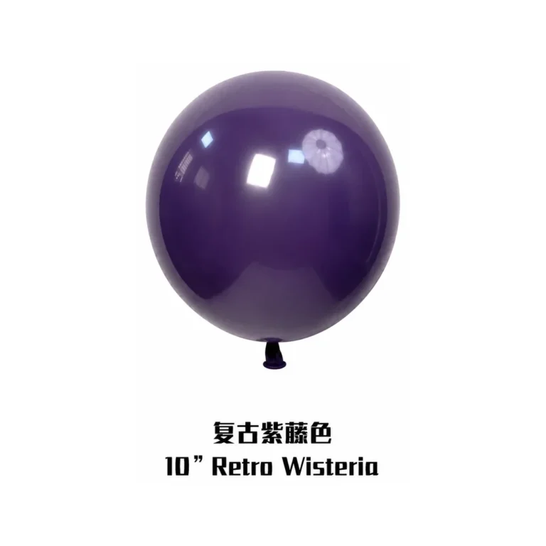 10 inch retro balloon in wisteria latex balloon