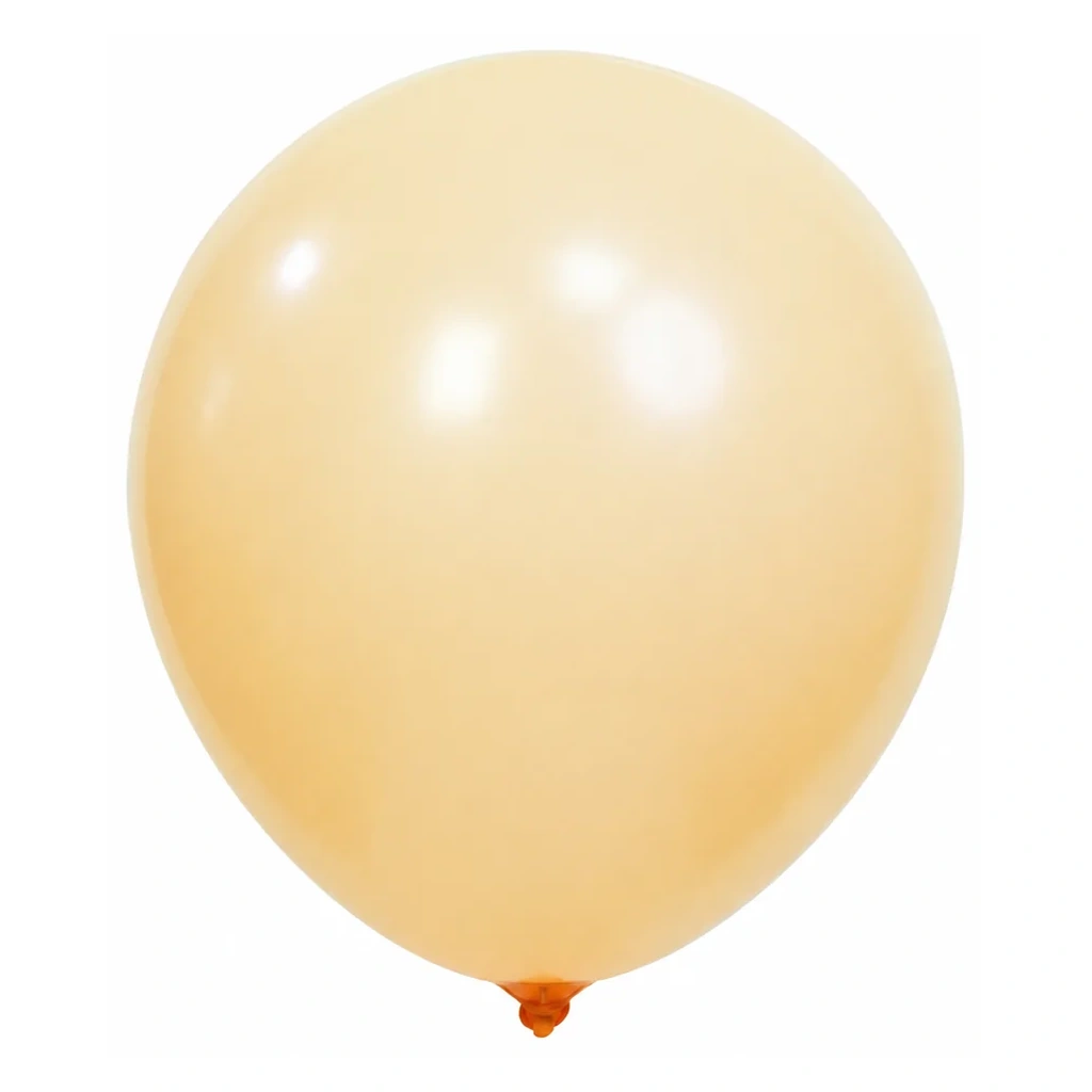 10 inch macaron pastel balloon in cream peach latex balloon