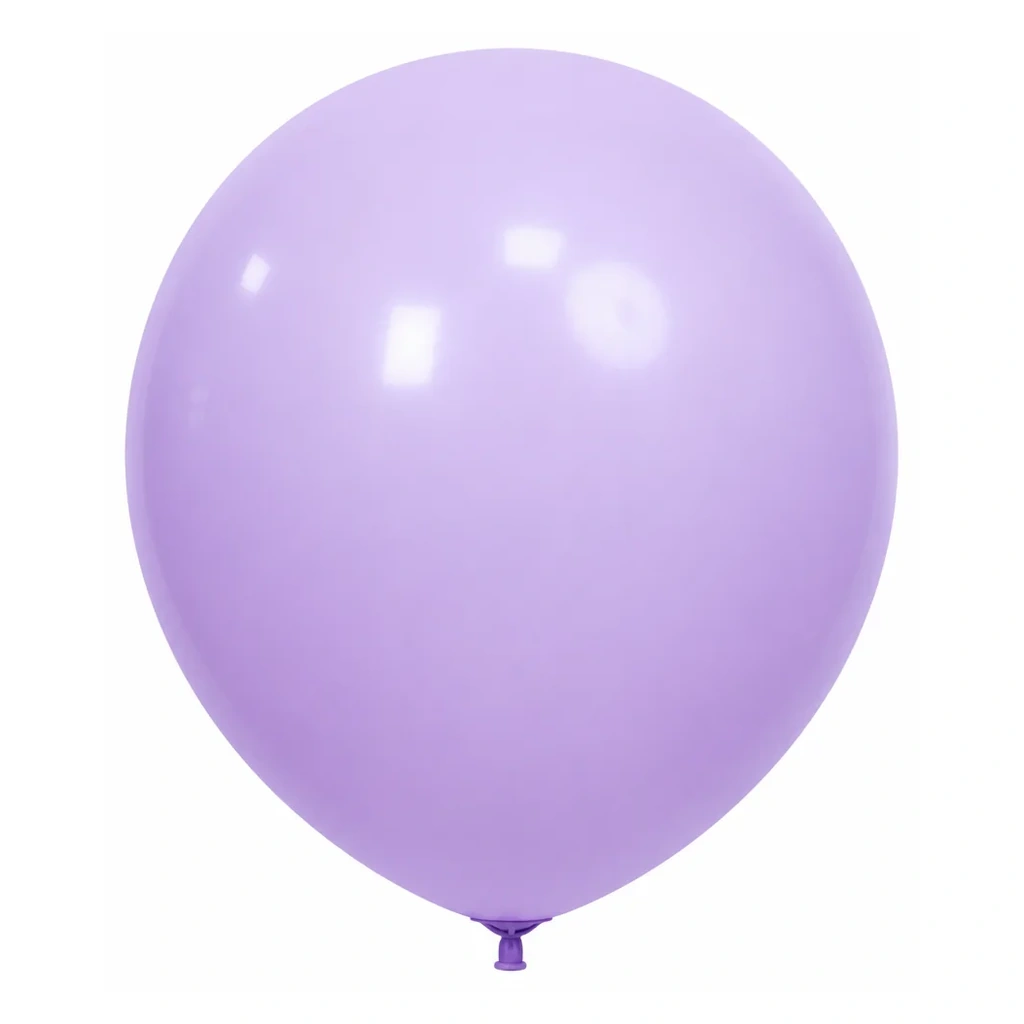 10 inch macaron pastel balloon in lavender latex balloon