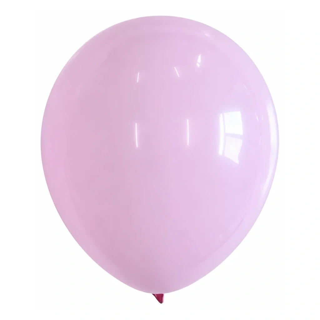 10 inch macaron pastel balloon in lilac pink latex balloon