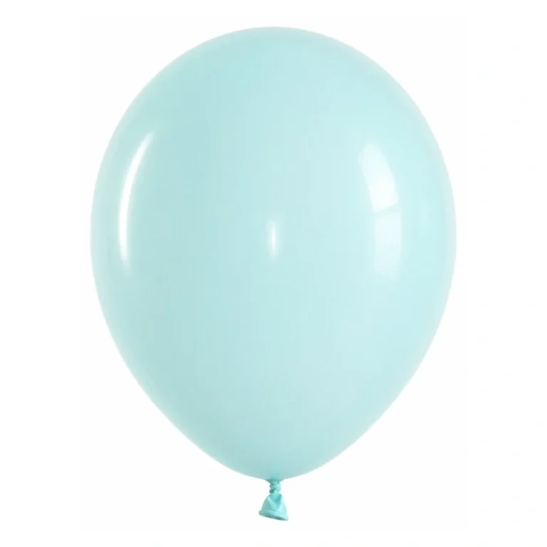 10 inch macaron pastel balloon in mint blue latex balloon