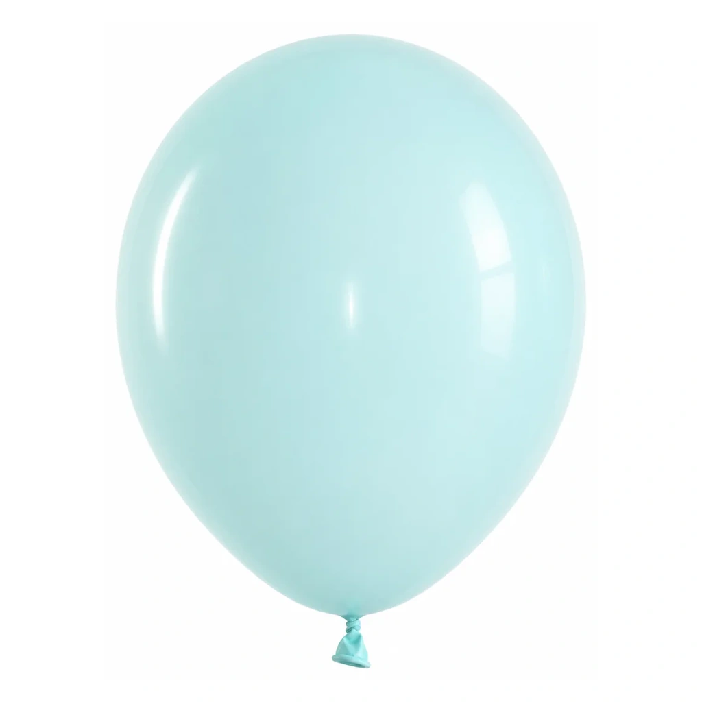 10 inch macaron pastel balloon in mint blue latex balloon