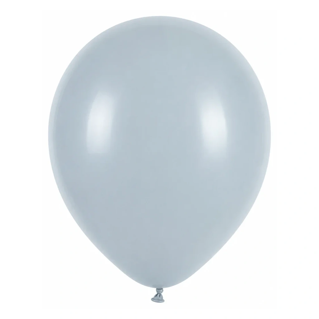 10 inch macaron pastel balloon in mist blue latex balloon