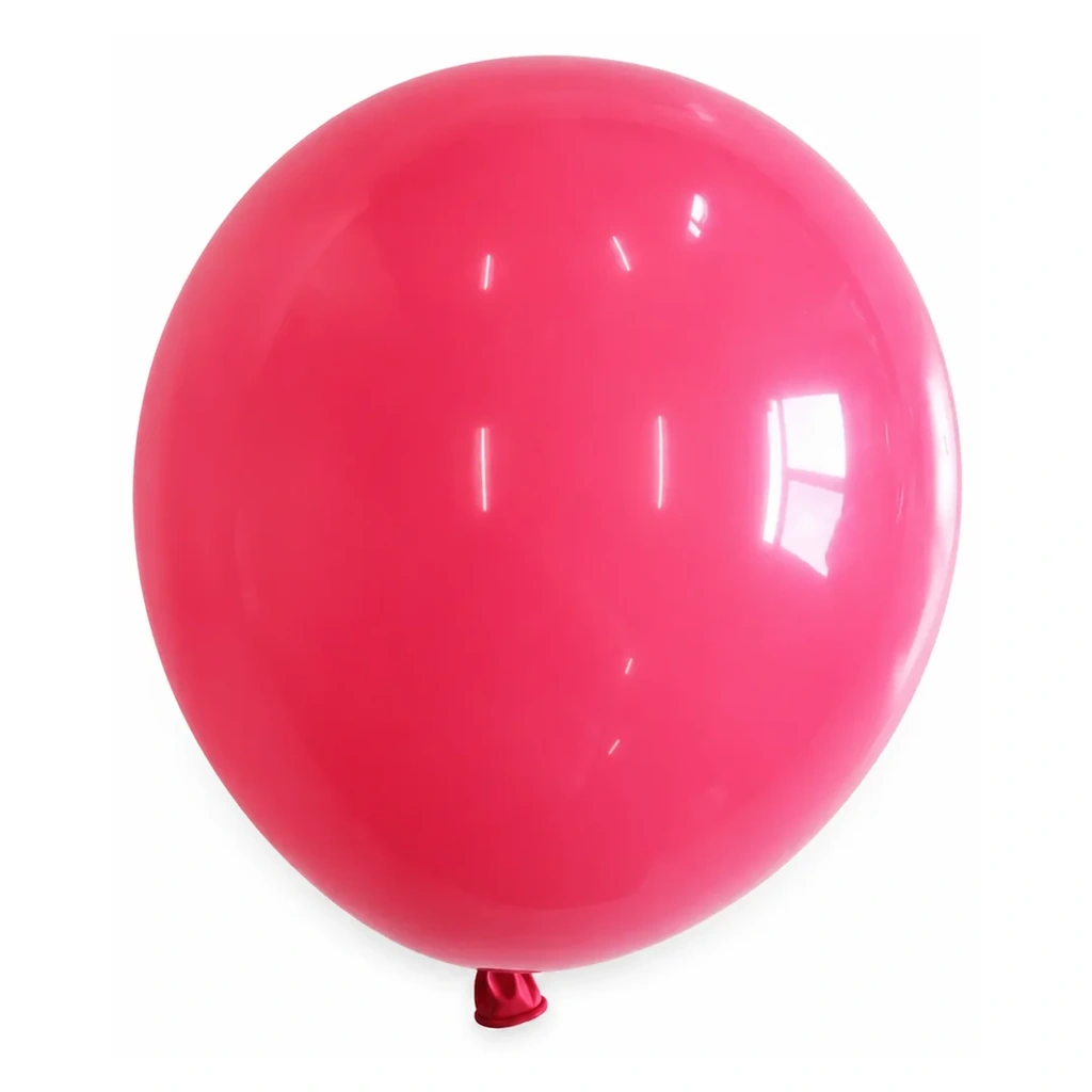 10 inch macaron pastel balloon in rose red latex balloon