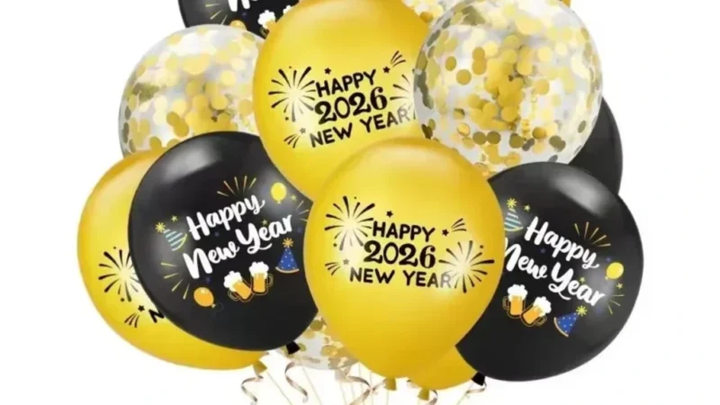 New Year Printed Latex Balloons wholesale seasonal balloon image 1